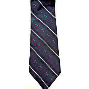 VTG Barney's New York Christmas holy navy Tie